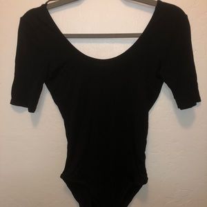Black Short Sleeve Bodysuit